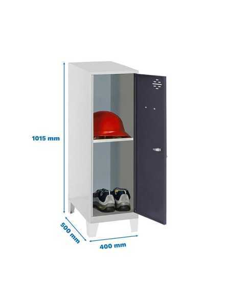 Armario Taquilla Simonlocker dism.mini + ban. 915x400x500+pies g/an | Taquilla metálica SimonLocker para vestuarios y oficinas