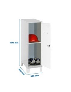 Armario Taquilla Simonlocker dism.mini + ban. 915x400x500+pies g/b | Taquilla metálica SimonLocker para vestuarios y oficinas