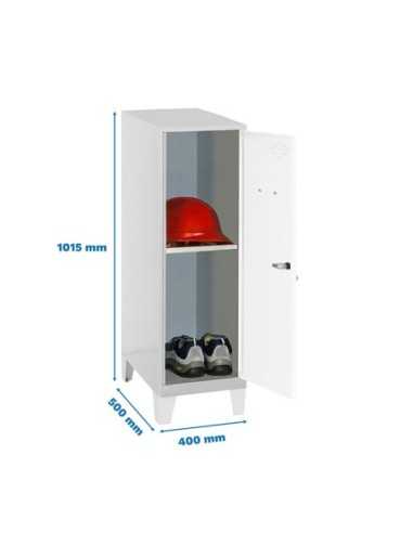 Armario Taquilla Simonlocker dism.mini + ban. 915x400x500+pies g/b | Taquilla metálica SimonLocker para vestuarios y oficinas