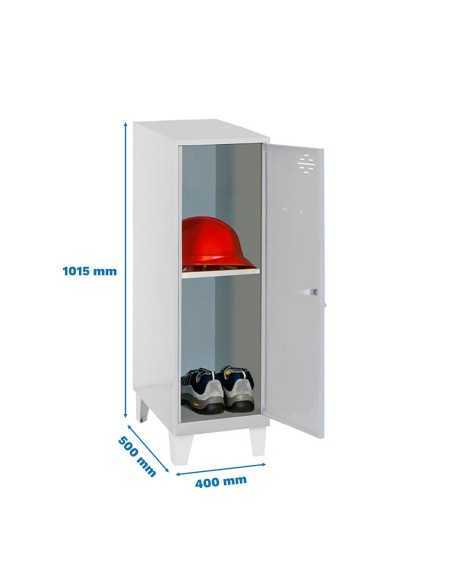 Armario Taquilla Simonlocker dism.mini + ban. 915x400x500+pies gris | Taquilla metálica SimonLocker para vestuarios y oficinas