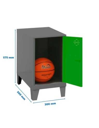 Armario Taquilla Simonlocker dism.mini 475x300x500+pies ant/ver | Taquilla metálica SimonLocker para vestuarios y oficinas