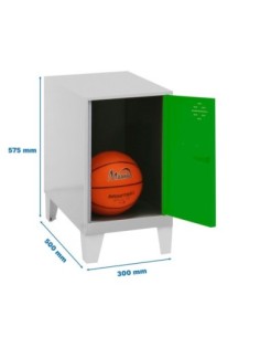 Armario Taquilla Simonlocker dism.mini 475x300x500+pies gr/ver | Taquilla metálica SimonLocker para vestuarios y oficinas