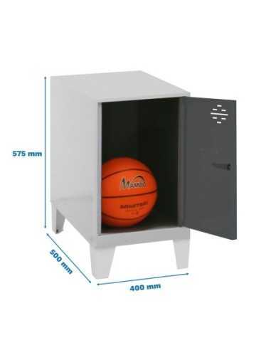 Armario Taquilla Simonlocker dism.mini 475x400x500+pies gr/ant | Taquilla metálica SimonLocker para vestuarios y oficinas