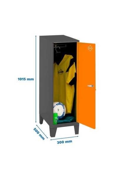 Armario Taquilla Simonlocker dism.single mini 915x300x500+pies an/n | Taquilla metálica SimonLocker para vestuarios y oficinas