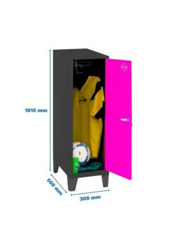 Armario Taquilla Simonlocker dism.single mini 915x300x500+pies an/r | Taquilla metálica SimonLocker para vestuarios y oficinas