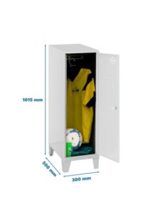 Armario Taquilla Simonlocker dism.single mini 915x300x500+pies g/bc | Taquilla metálica SimonLocker para vestuarios y oficinas