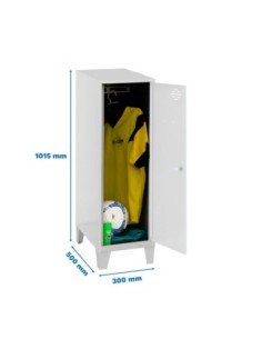 Armario Taquilla Simonlocker dism.single mini 915x300x500+pies g/bc | Taquilla metálica SimonLocker para vestuarios y oficinas