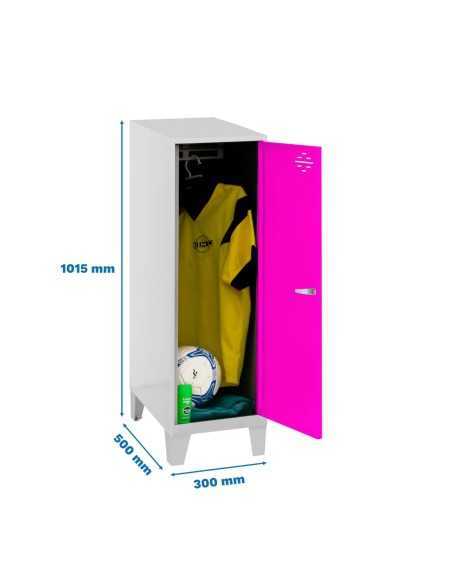 Armario Taquilla Simonlocker dism.single mini 915x300x500+pies g/ro | Taquilla metálica SimonLocker para vestuarios y oficinas