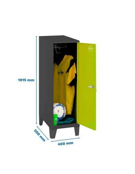 Armario Taquilla Simonlocker dism.single mini 915x400x500+pies an/g | Taquilla metálica SimonLocker para vestuarios y oficinas