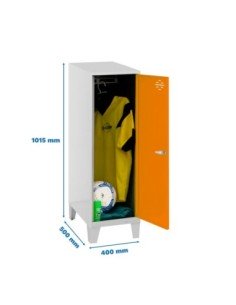 Armario Taquilla Simonlocker dism.single mini 915x400x500+pies g/na | Taquilla metálica SimonLocker para vestuarios y oficinas