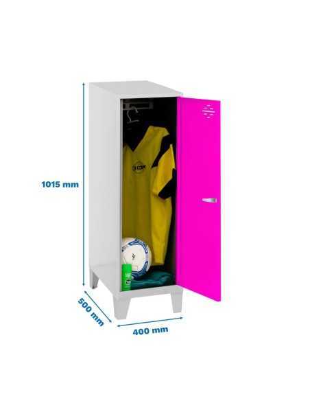 Armario Taquilla Simonlocker dism.single mini 915x400x500+pies g/ro | Taquilla metálica SimonLocker para vestuarios y oficinas