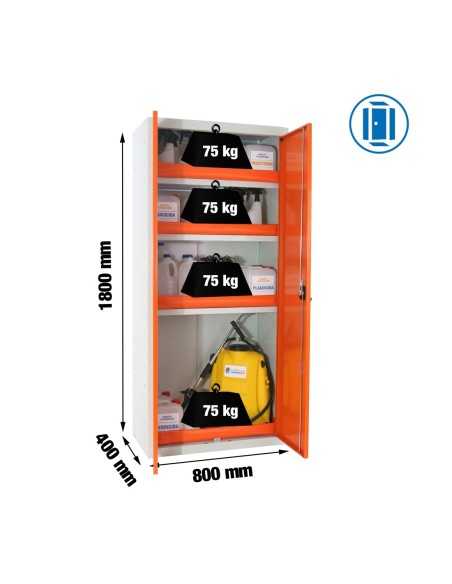 Armario SIMONRACK Simonlocker dism.fitosanitario 180x80x40 mm gri/na | Taquilla metálica SimonLocker para vestuarios y oficinas