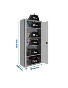 Armario Simonlocker Profesional dism.Multiusos 180x100x40 2/4 gr/bco | Taquilla metálica SimonLocker para vestuarios y oficinas