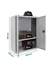 Armario Taquilla Simonlocker diy multiuso 90x80x40 2/1 gris