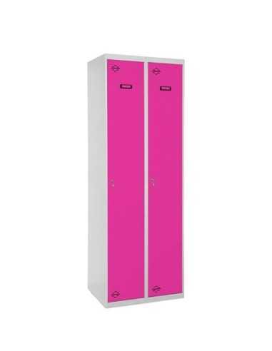 Casilleros SIMON LOCKER Profesional Monobloque single 2/2 300 (600) Gris/Rosa