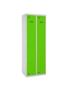 Armario Taquilla SIMON LOCKER Profesional Monobloque single 2/2 300 (600) Gris/Verde