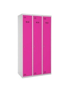 Casilleros SIMON LOCKER Profesional Monobloque single 3/3 400 (1200) Gris/Rosa