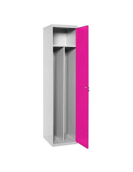 Armario Taquilla SIMON LOCKER Profesional Monobloque single-div 1/1 400 Gris/Rosa