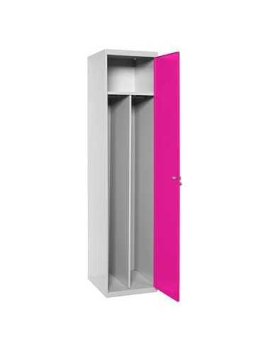 Armario Taquilla SIMON LOCKER Profesional Monobloque single-div 1/1 500 Gris/Rosa