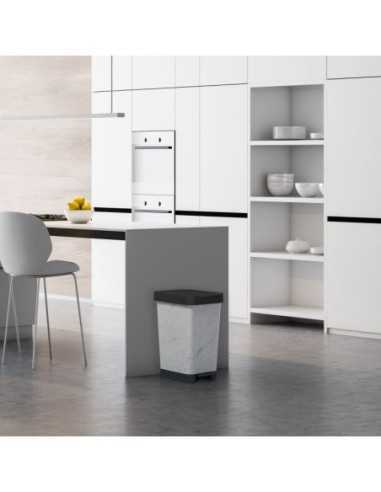 Cubo de Basura con Pedal TATAY 25 Lt Deco Marble | Hogar…