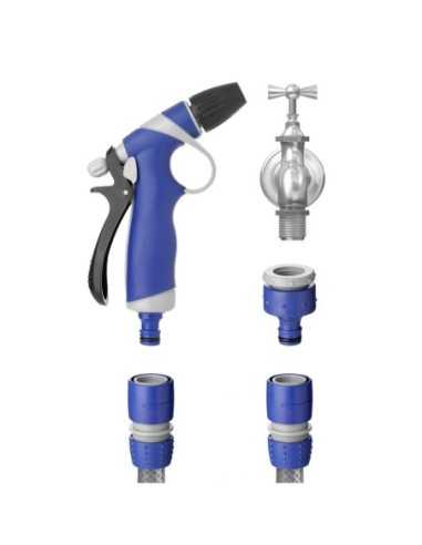 Pistola de Riego 2 Posiciones y Accesorios TATAY Kit 4 Pz…