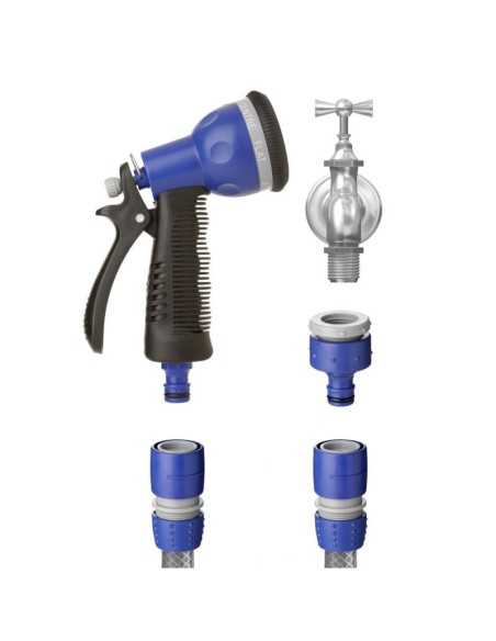 Pistola de Riego 7 Posiciones y Accesorios TATAY Kit 4 Pz…