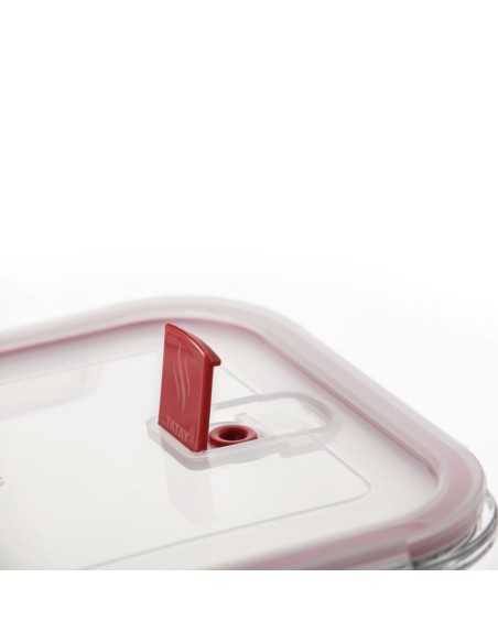 Tapper Cristal Hermético TATAY L Rojo 0.64L | Hogar TATAY