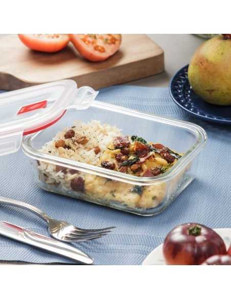 Tapper Cristal Hermético TATAY L Rojo 0.64L | Hogar TATAY