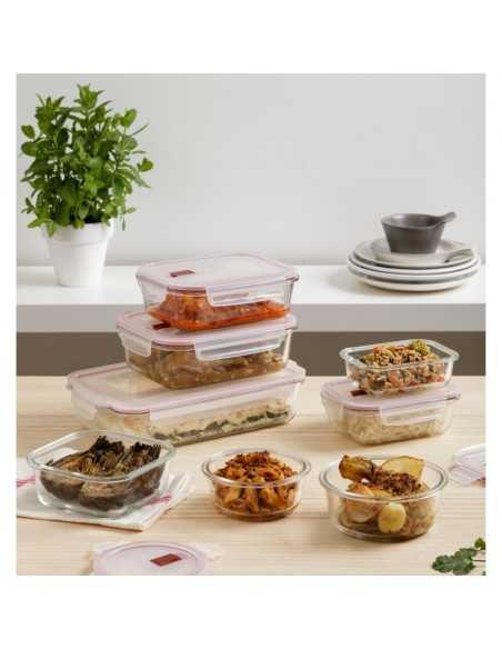 Tapper Cristal Hermético TATAY L Rojo 0.64L | Hogar TATAY