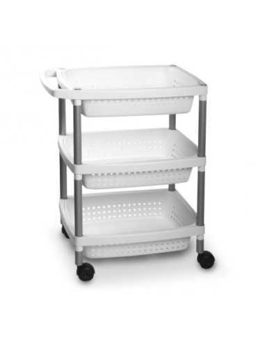CARRITO VERDULERO 3 Blanco | Hogar TATAY