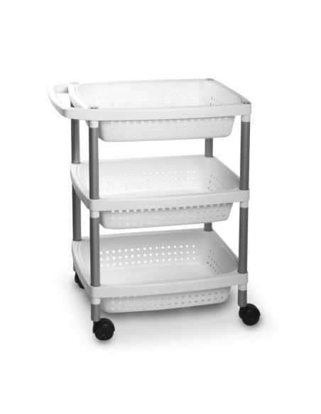 CARRITO VERDULERO 3 Blanco | Hogar TATAY