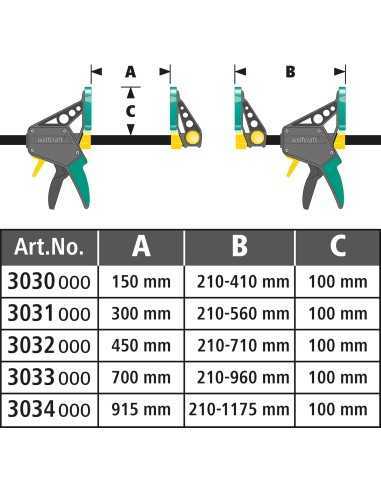 Gato Sargento WOLFCRAFT Monomanual 100mm LARGO EHZ PRO 100-700