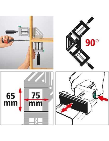 Gato Sargento WOLFCRAFT para esquinas con escuadra de sujeción
