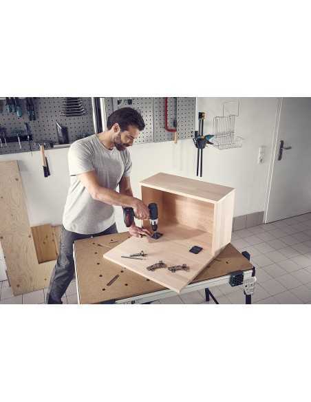 Set Instalación Bisagras de Cazoleta WOLFCRAFT 5pz 35mm