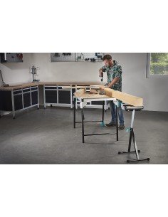 Caballete de Trabajo WOLFCRAFT Multifunción 3 en 1 Rodillo/soporte/bolas 2