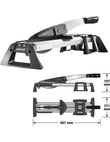Guillotina WOLFCRAFT para Corte de Vinilo y Laminados VLC 800