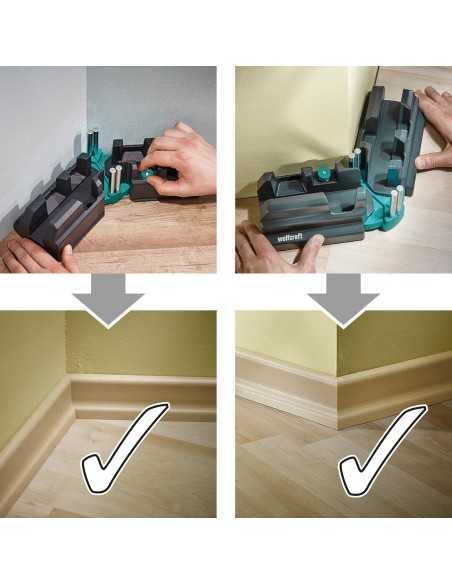 Caja de Ingletar y Falsa Escuadra WOLFCRAFT 70mm