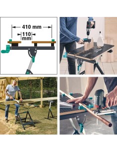 Banco de Trabajo WOLFCRAFT Master 650 Ergonómica | Mesa de trabajo SimonRack profesional y resistente 2