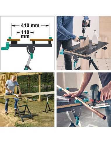 Banco de Trabajo WOLFCRAFT Master 650 Ergonómica | Mesa de trabajo SimonRack profesional y resistente