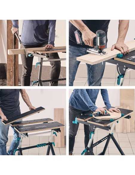 Banco de Trabajo WOLFCRAFT Master 650 Ergonómica | Mesa de trabajo SimonRack profesional y resistente