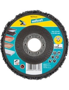 Disco Universal WOLFCRAFT para limpiar y eliminar el óxido en superficies lisas