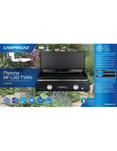 Plancha BF?LXD?Twin Campingaz – Plancha y Grill 60×40?cm al Gas