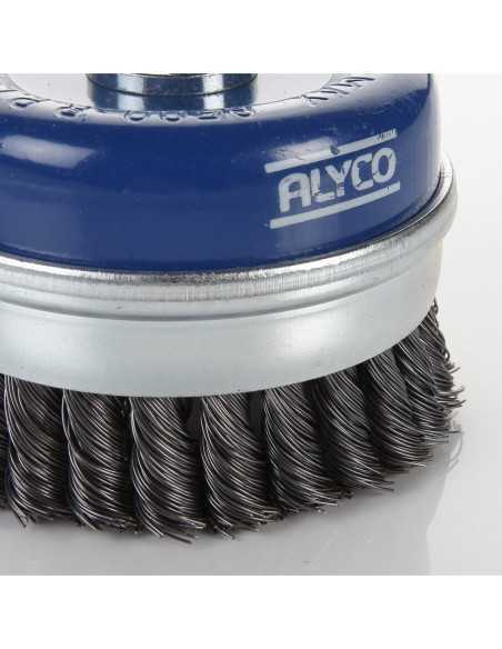 Cepillo Abrasivo Acero Trenzado ALYCO TZ-01 Tipo Taza 125mm