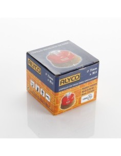 Cepillo Abrasivo Acero ALYCO TZ-01 Tipo Taza ONDULADA 100mm 2