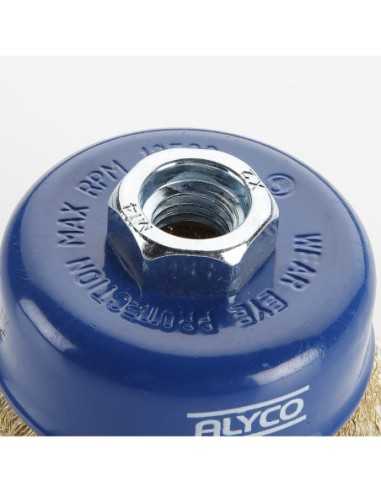 Cepillo Abrasivo Acero ALYCO TZ-01 Tipo Taza ONDULADA 100mm