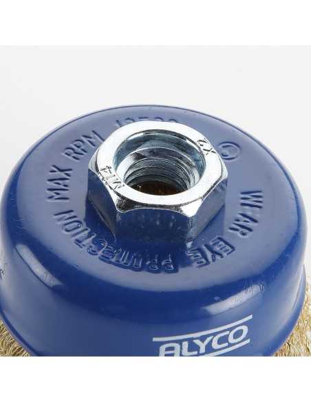 Cepillo Abrasivo Acero ALYCO TZ-01 Tipo Taza ONDULADA 100mm