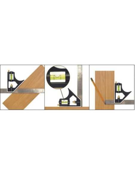 Escuadra de Acero Inoxidable ALYÑCO Multifunción 10 EN 1 400 mm