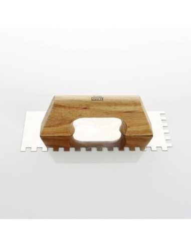 Llana Dentada ALYCO Acero Inoxidable 280*120 mm Diente 8*8 Mango de Madera