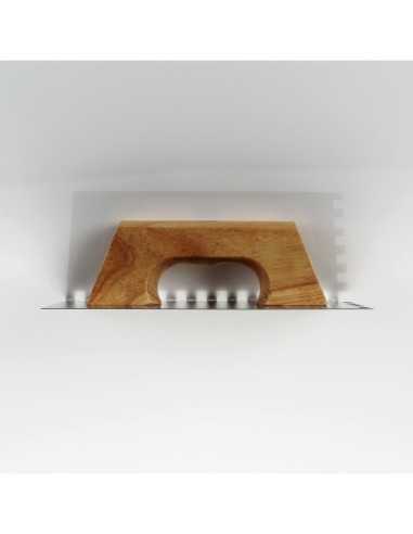 Llana Dentada ALYCO Acero Inoxidable 280*120 mm Diente 8*8 Mango de Madera