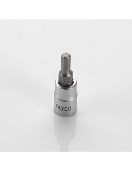 Llave de Vaso ALYCO 1/4 CON PUNTA HEXAGONAL 8 mm